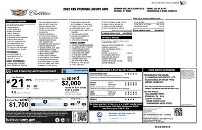 2022 Cadillac XT5 AWD Premium Luxury