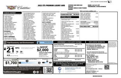 2022 Cadillac XT5 AWD Premium Luxury